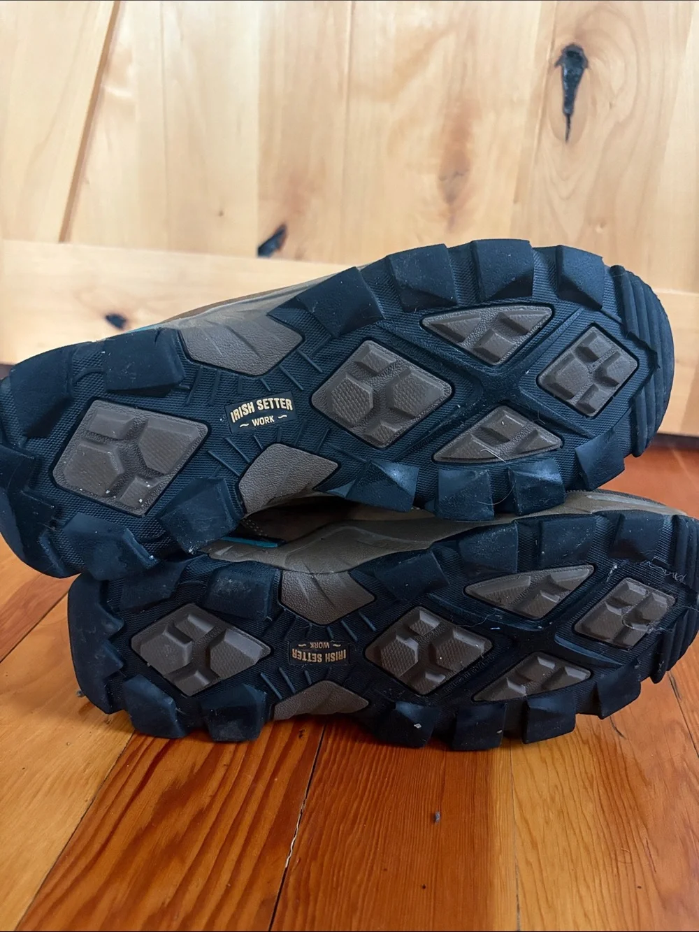 Irish Setter Brown and Black Women's Hiking Boots with Blue laces